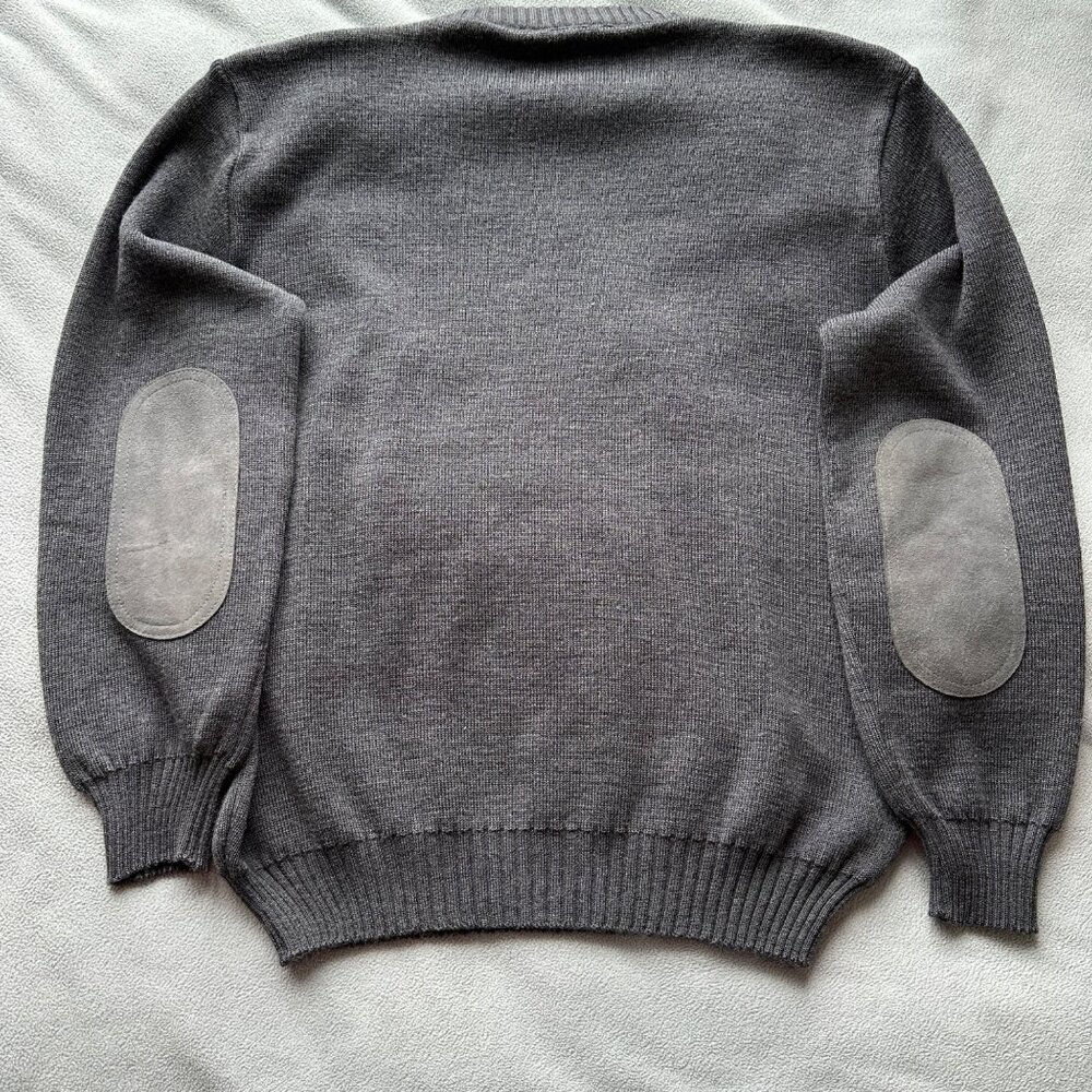 Vtg Abercrombie Fitch Sweater Mens Large Wool  England Made‎ Hunting Black Label - Picture 9 of 9